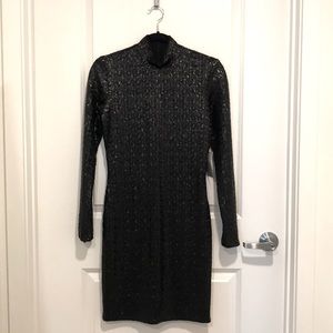Dress the Population Matte Black Sequin Dress